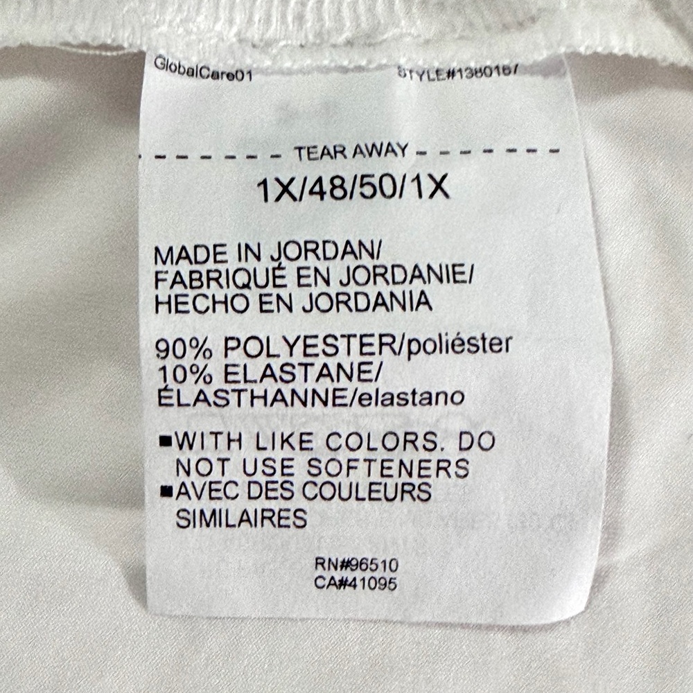 Under Armour Training Cropped Motion Top White Short Sleeve T-Shirt Size 1X - Picture 15 of 15